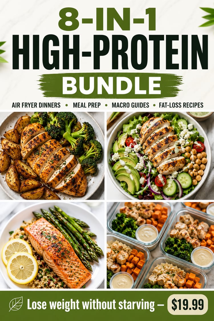 High protein recipes for weight loss, high protein meals for women, weight loss meal prep, air fryer high protein recipes, macro friendly recipes, high protein high fiber meals, 30 minute healthy dinners, lazy girl high protein recipes, protein meal plan