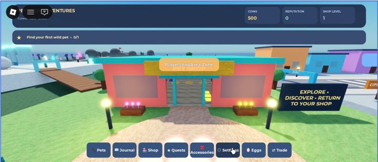 Pet Shop Adventures Roblox pet simulator game
