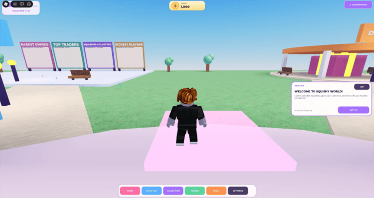 Roblox Squishy collecting simulator with colorful collectibles