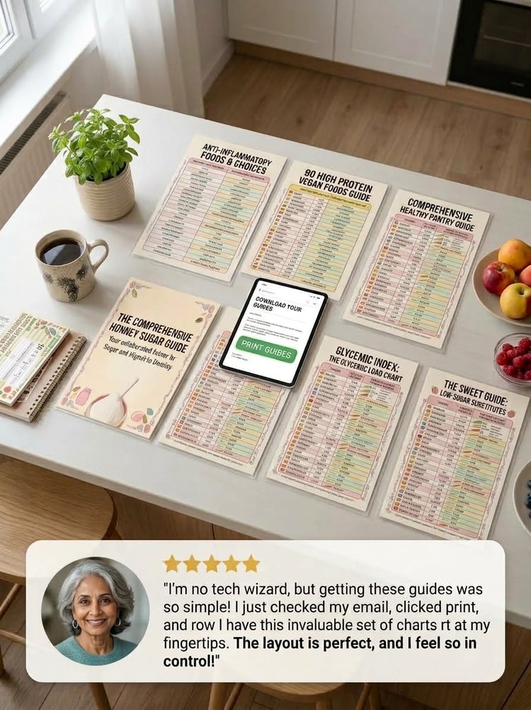 Testimonial from happy customer about chart for foods for diabetes