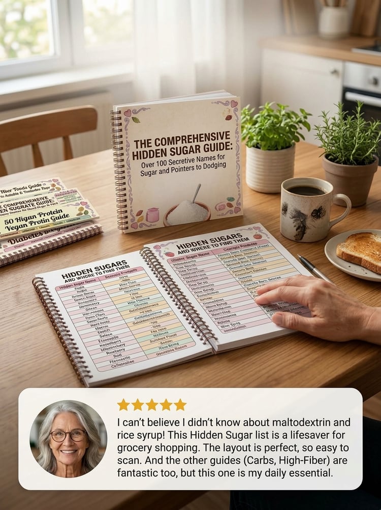 Testimonial from happy customer about chart for foods for diabetes