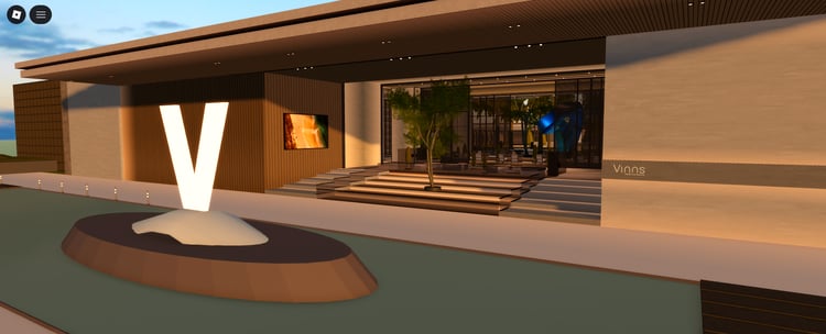 Luxury beach club resort exterior