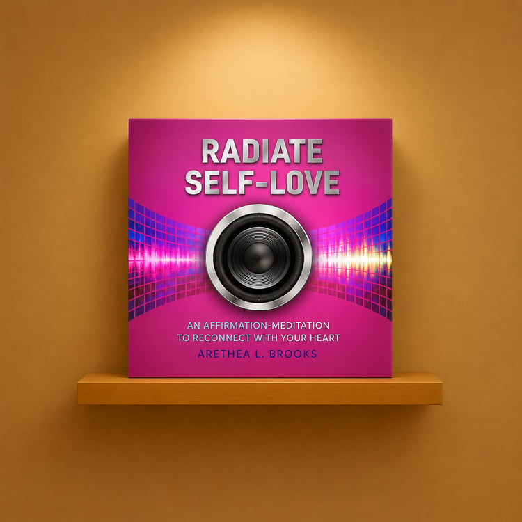 Radiate self-love affirmation meditation designed to support self-compassion, quiet self-doubt, and encourage a more grounded relationship with yourself