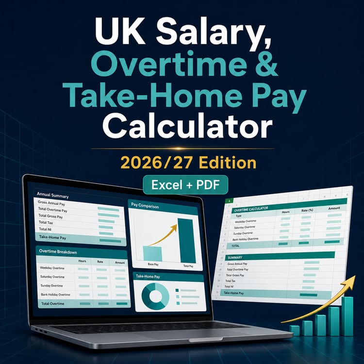 UK Salary, Overtime and Take-Home Pay Calculator 2026/27 cover
