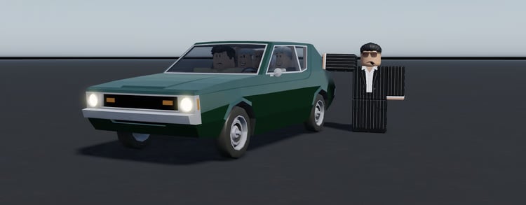 Green 1972 American Compact Hatch exterior