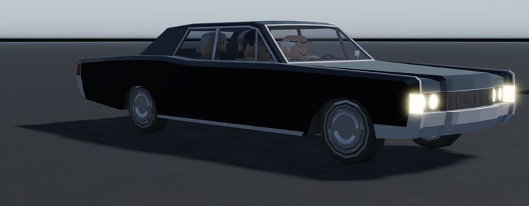Black 1968 Crown Luxury Continental exterior