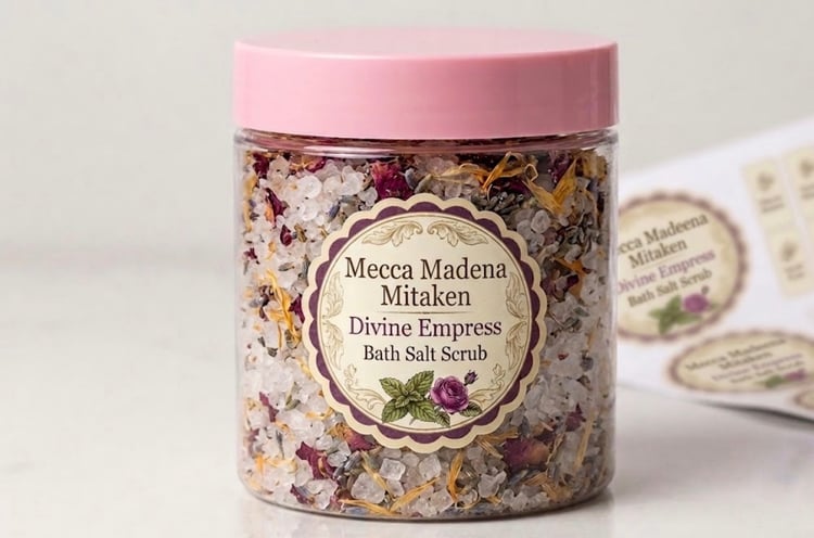 Divine Empress Bath Salt Scrub | Botanical Goddess & Self-Love Soak