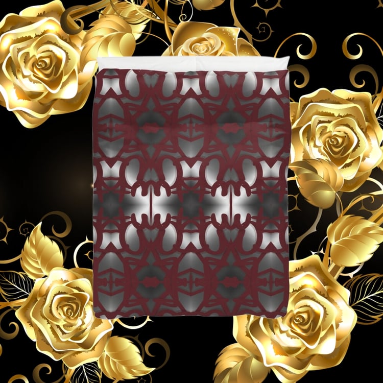 A Duvet Cover showcasing Erin Nevers's Pattern Design 202.