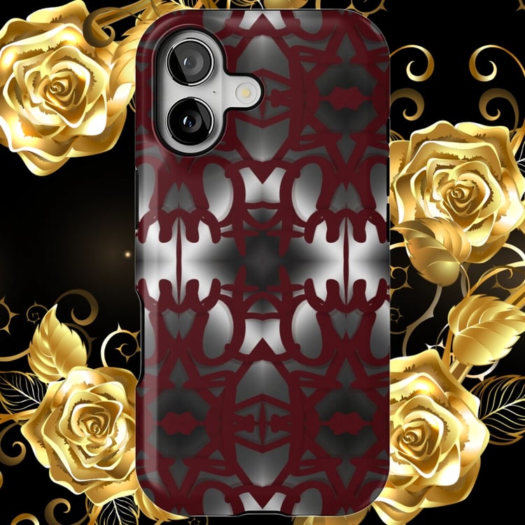An iPhone case displaying Erin Nevers's Pattern Design 202.