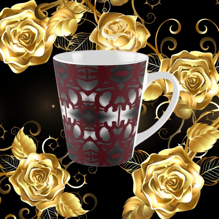 A Tall Mug displaying Erin Nevers's Pattern Design 202.