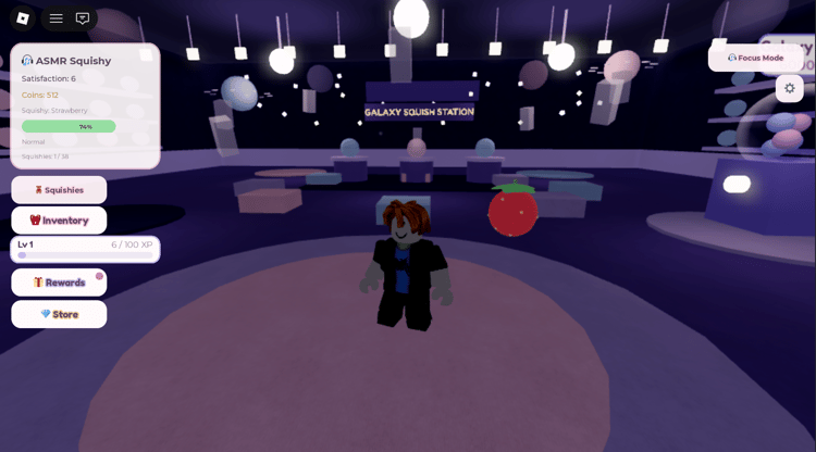 Squishy collection interface showing collectible rarities
