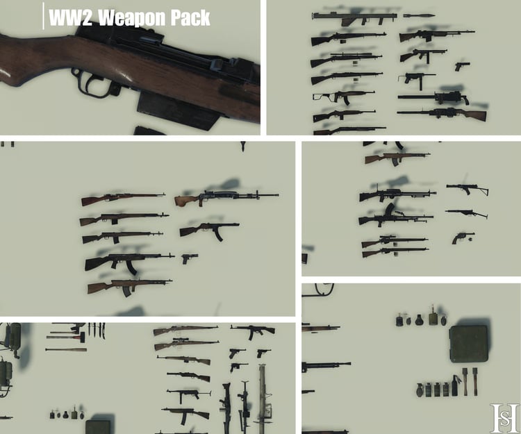 WW2 weapon collection