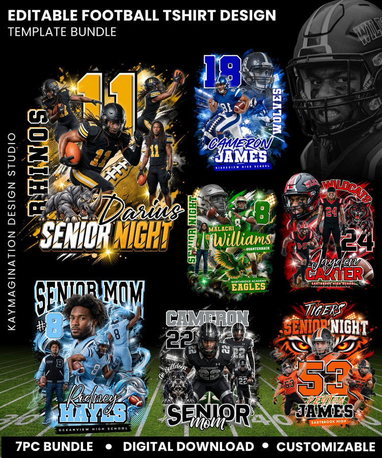 football shirt template, football t shirt design, senior night shirt, football mom shirt, custom football shirt, football player shirt, game day shirt template, football fan gear, sports shirt design, football senior template, editable canva template, foo