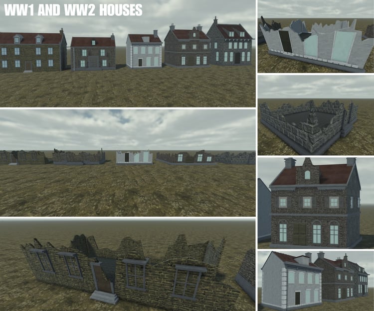 Wartime European house collection