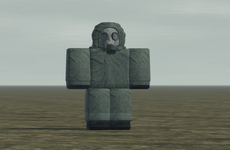 Gas mask character