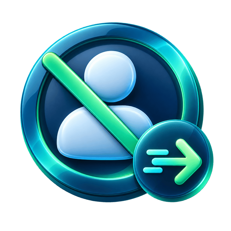 Icon for No Account Required. siglivo