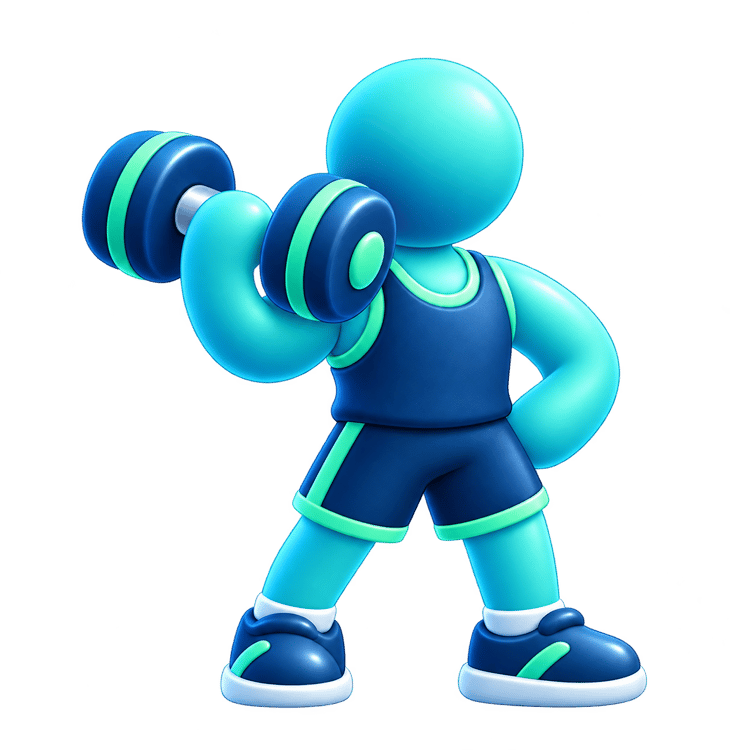 Icon for gym user. siglivo