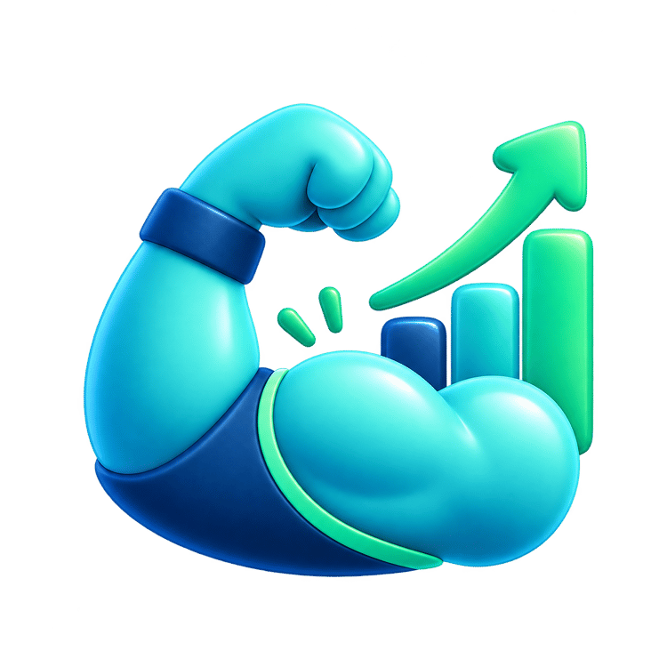 Icon for muscle building. siglivo