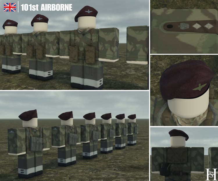 WWII paratrooper camouflage uniforms
