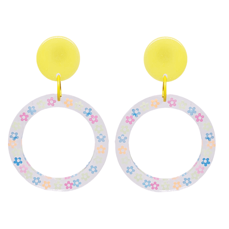Retro 1960's Mod Style Hoop Earrings by Atomic Cat