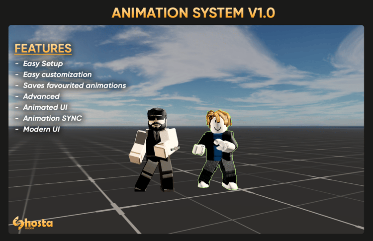 Roblox animation system UI
