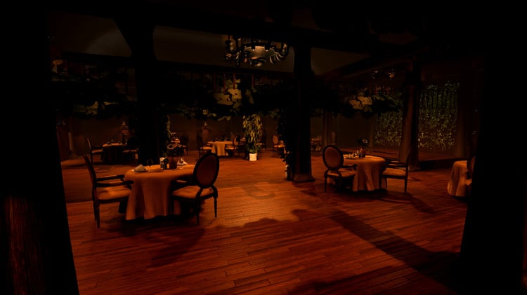 Luxury Italian dining hall