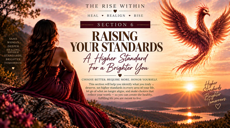 Raising Your Standards personal growth course for women by Rise From the Ashes