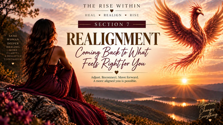 Realignment personal growth course for women focused on self-awareness and intentional transformation by Rise From the Ashes
