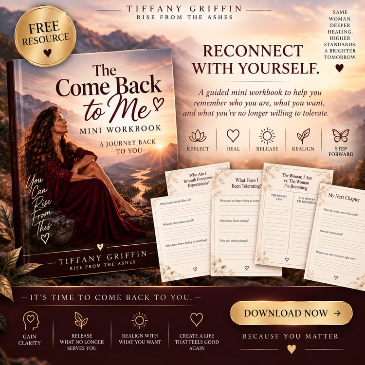 The Come Back to Me free mini workbook for self-discovery, self-worth, reflection, and reconnecting with yourself