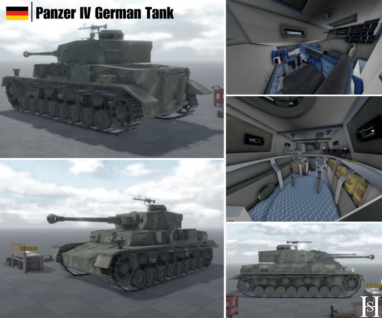 Panzer IV tank with tracks