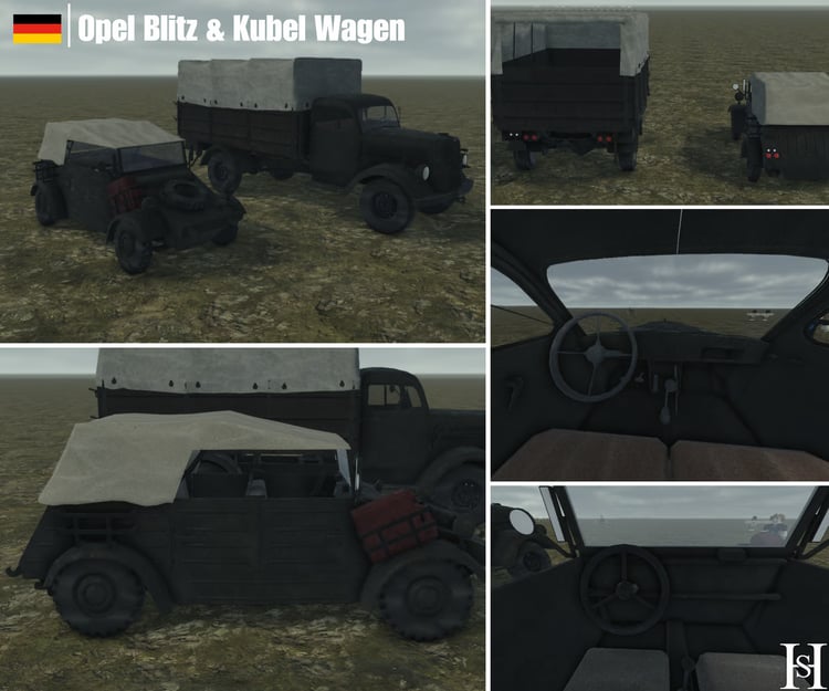 WW2 military transport vehicles