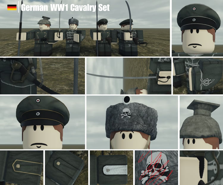 German WWI cavalry lineup