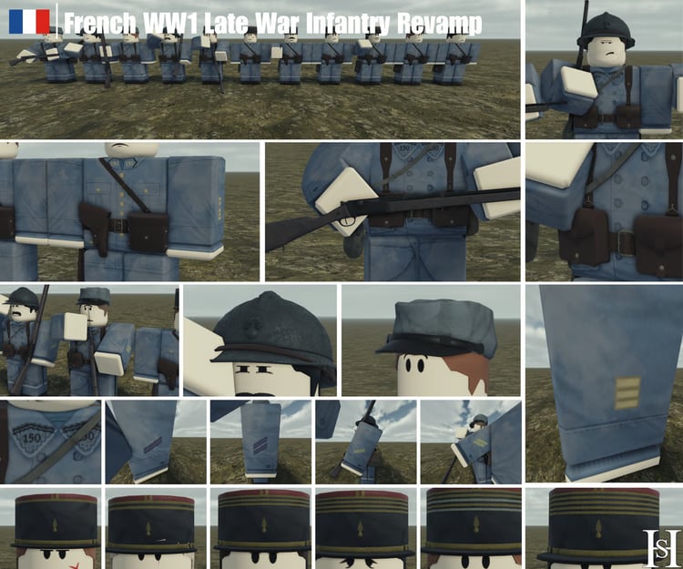 French late-war infantry lineup