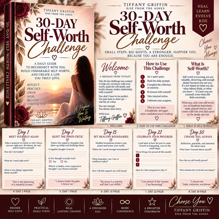 30-Day Self-Worth Challenge for building self-worth, confidence, self-love, and self-trust