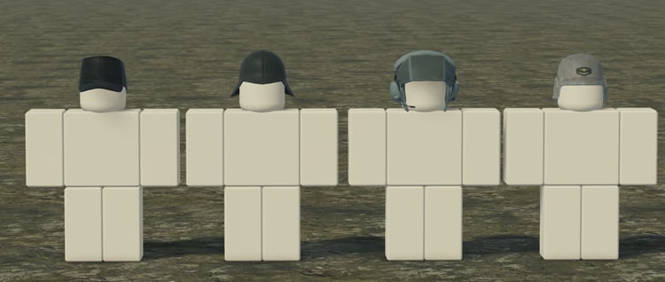 Futuristic military helmet collection