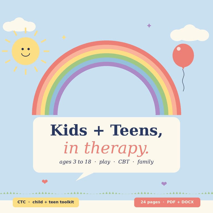 Cover of Child and Adolescent Therapy Toolkit, Play, CBT and Family Forms