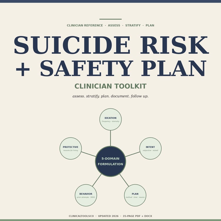Cover of Suicide Risk and Safety Planning Toolkit, C-SSRS and Stanley-Brown