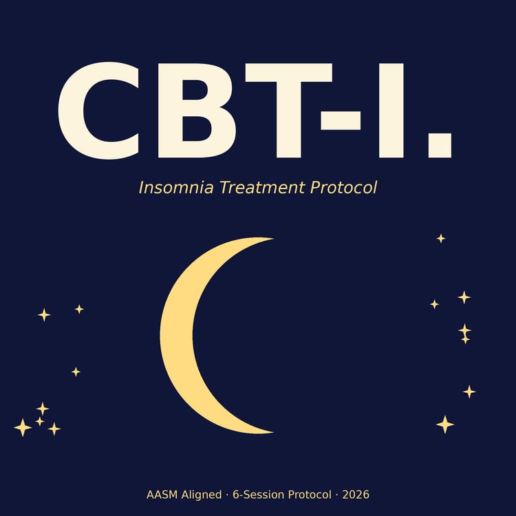 Cover of CBT-I Insomnia Protocol, Six Session Bundle with Sleep Diary