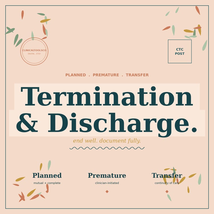 Cover of Termination and Discharge Toolkit, Letters, Scripts and Notes