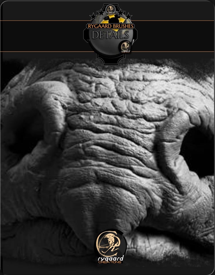 Rygaard Apply Details brush with skin pack - Free 3DCoat pack