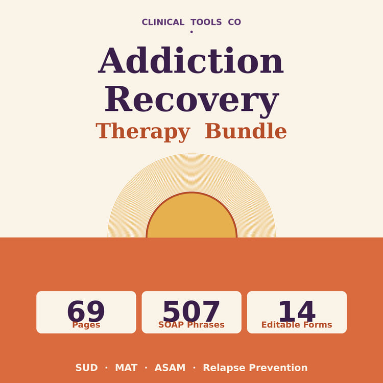 Cover of Addiction Recovery Therapy Bundle, ASAM and Relapse Prevention