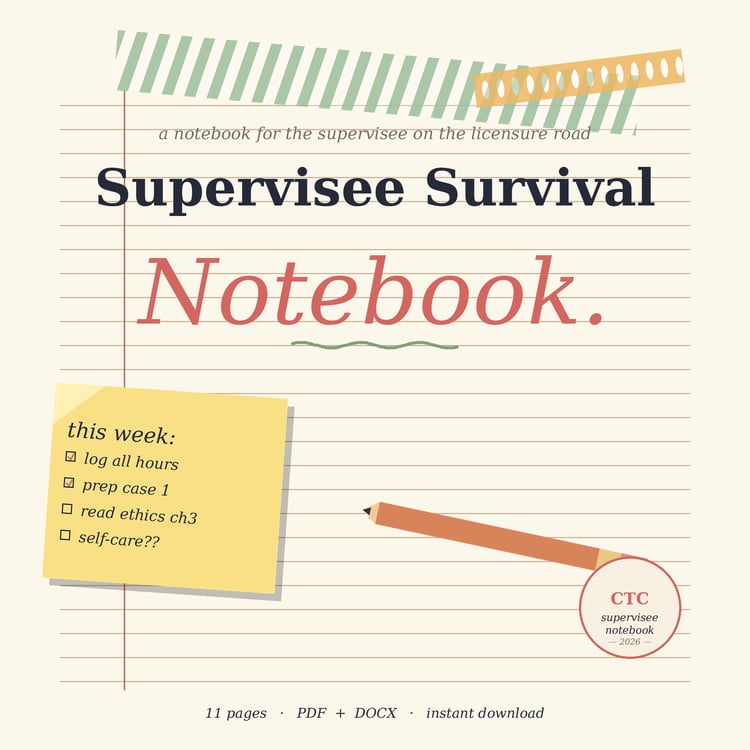 Cover of Pre-Licensure Supervision Manual, Hours Math and Contracts