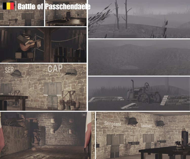Flanders wartime battlefield terrain