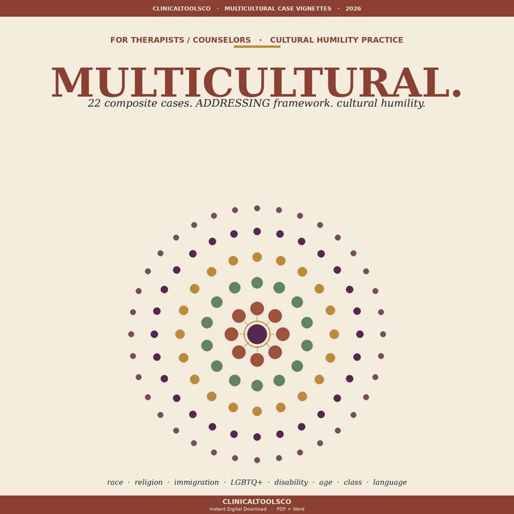 Cover of Multicultural Counseling Case Vignettes, 22 Cases with the ADDRESSING Framework