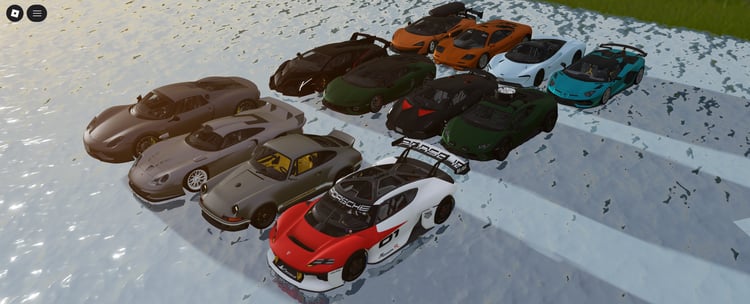 Roblox sports vehicle collection