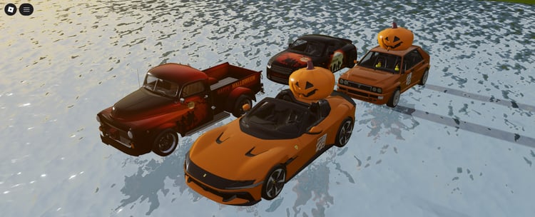 Seasonal classic pickup truck