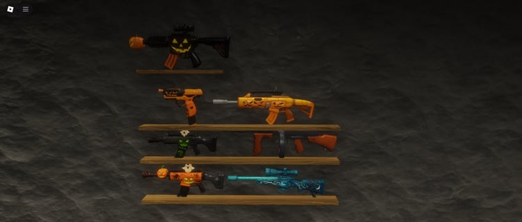 Seven Halloween weapon models