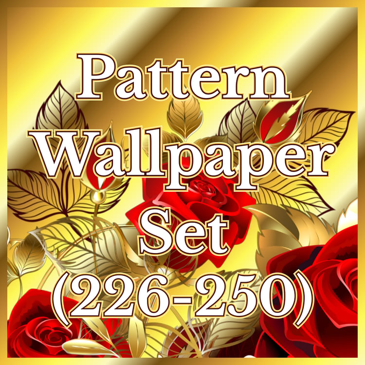An image promoting 25 pattern wallpapers that are compatible with iPhone and Samsung devices.