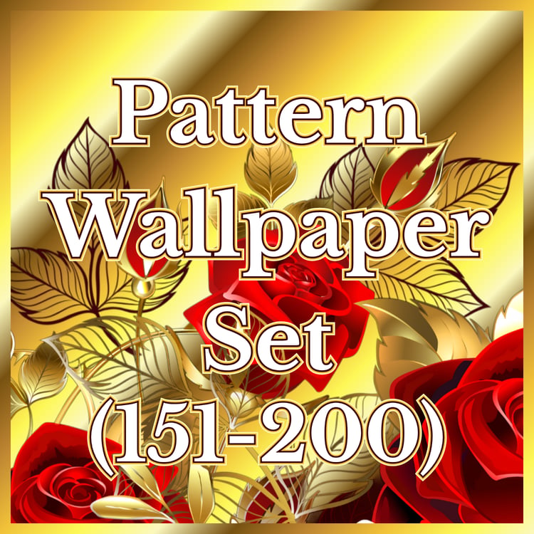 An image promoting 50 pattern wallpapers that are compatible with iPhone and Samsung devices.