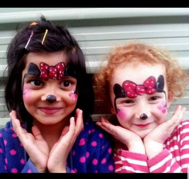 Mini Mouse Face paint